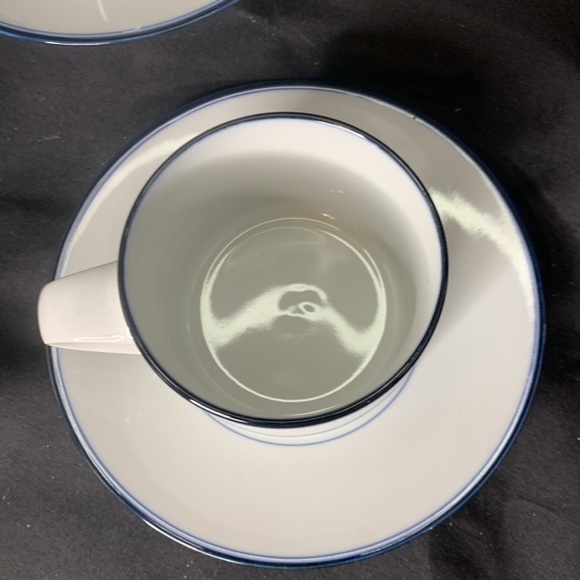 Set of 2 retired DANSK Concerto Allegro Blue mugs and saucers - Picture 4 of 9